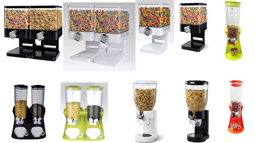 Cereal dispenser single double - cereal, single/double