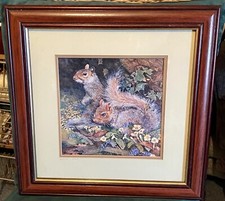 Glenda Rae Signed Framed Print Of Squirrels 