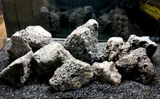 Aquarium Lava Rock Black, Red
