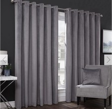 Vermont Velvet Blackout Curtains for Living Room Eyelet Ring Top