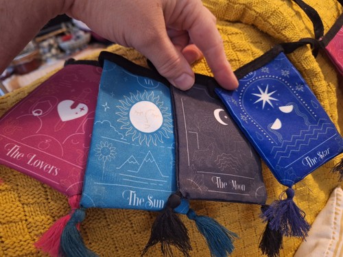 Tarot card fabric bunting wall - tarot,