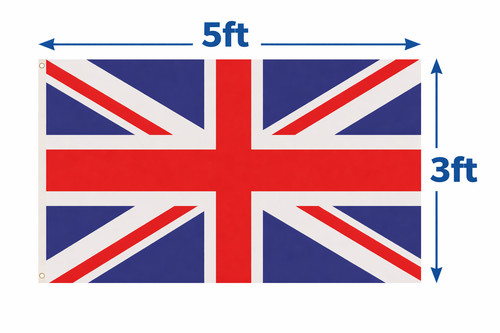Union jack flag 5ft - jack,