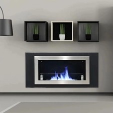 Wall mounted ethanol fireplace - mounted,