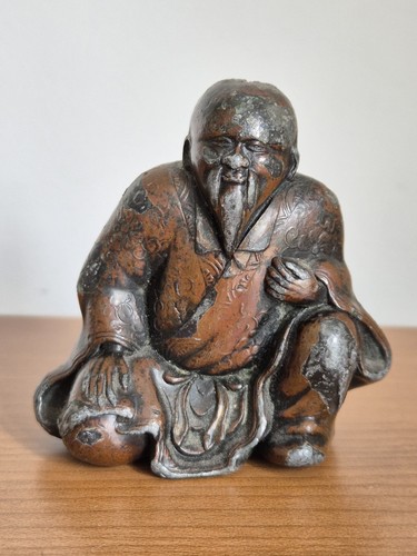 Lead sculpture from - , meiji