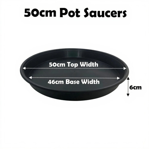 50cm plant pot saucers round - 50cm,
