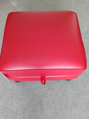 Leather armchair and - leather, footstool