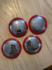 Fiat 500 Abarth wheel hubcaps centres, genuine 4 included