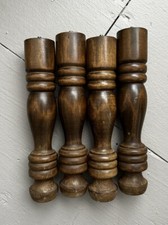 Vintage 50s 60s Wood Spindle