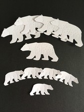 10 DIE CUT POLAR BEARS
