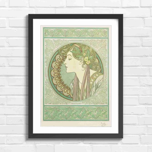 Art nouveau woman with - art,