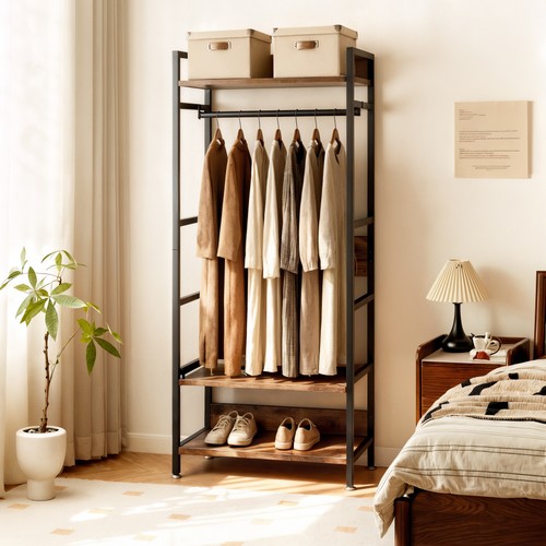 Massive open wardrobe - wardrobe, metal
