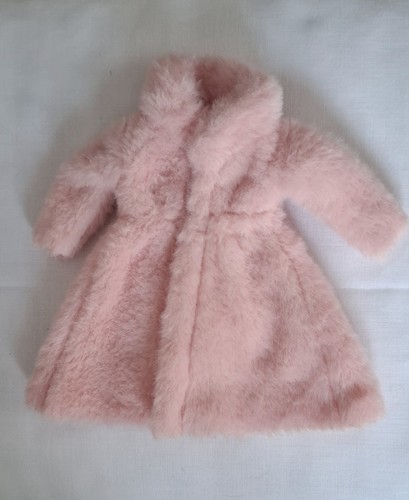 Beautiful fluffy pink fur coat - pink,