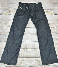 Diesel Jeans Men's W31 L30 Blue Denim Larkee Comfort Straight Wash 0088Z Italy