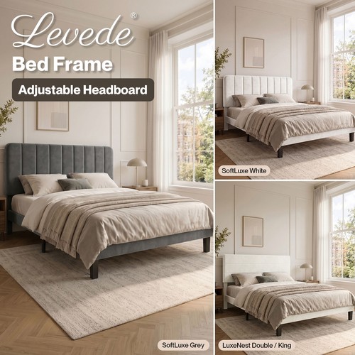 Levede bed frame velvet - frame,