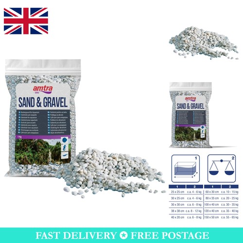 Natural 8mm aquarium gravel - 4-8mm,