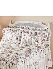 Victoria Floral Frilled Lace Pillowcase Pair Luxurious Comfort & Premium