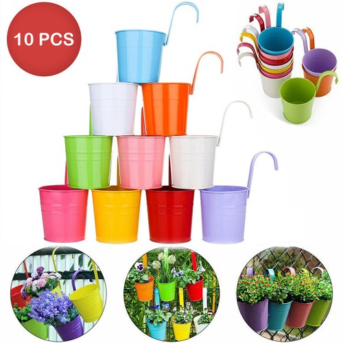 Set metal flower pot - 10,