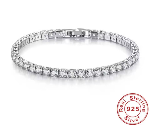 S925 sterling silver zirconia - s925,