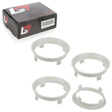 4x Centering Rings Black for