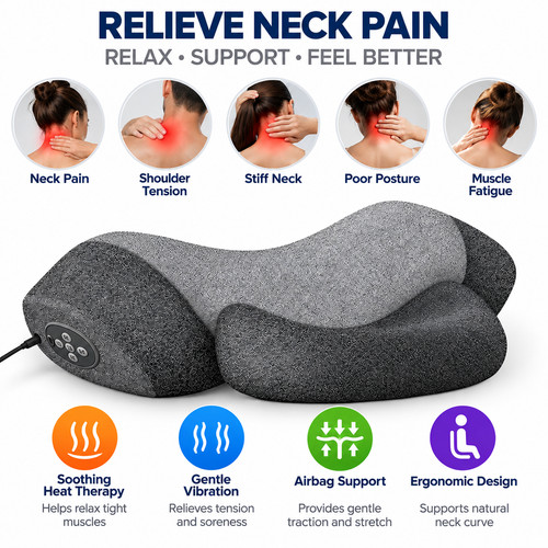Electric neck massager pillow - neck,