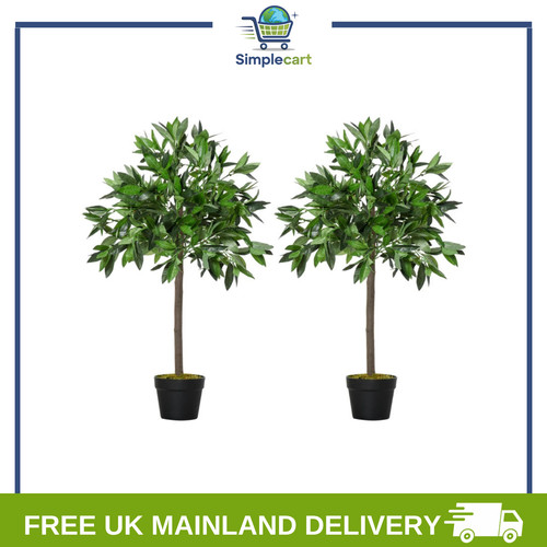 Set artificial topiary - set,