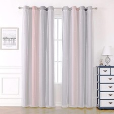 Blackout Curtains for Bedroom Living Room Nursery Thermal Eyelet Kids Baby
