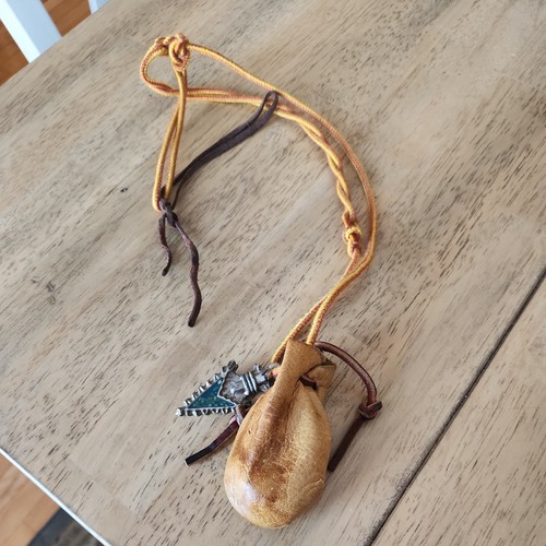 Handmade leather medicine bag - handmade,