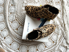 Office Leopard Ponyskin Ankle