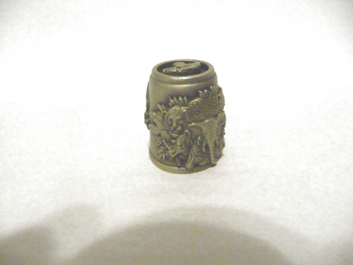 Thimble vintage pewter - thimble,