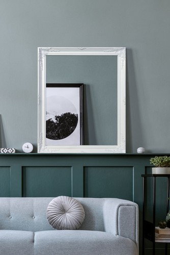 Large mirror white - mirror,