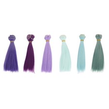 15cm Doll Hair Wefts, 6Pcs