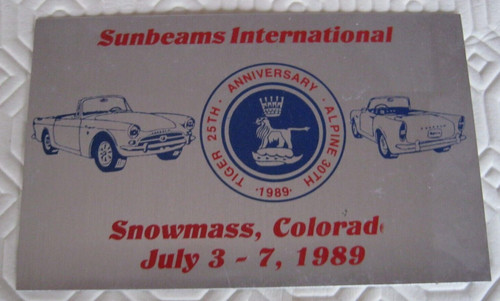 Sunbeam tiger commemorative - tiger,