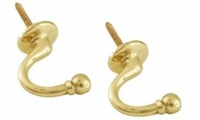 2 x Curtain Tie Backs Chrome