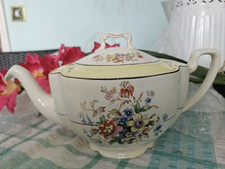Yellow Pareek Foral Johnson Brothers Teapot