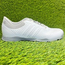 Adidas Adipure Sport Womens Size 9 White Gray Running Spikeless Golf Shoes