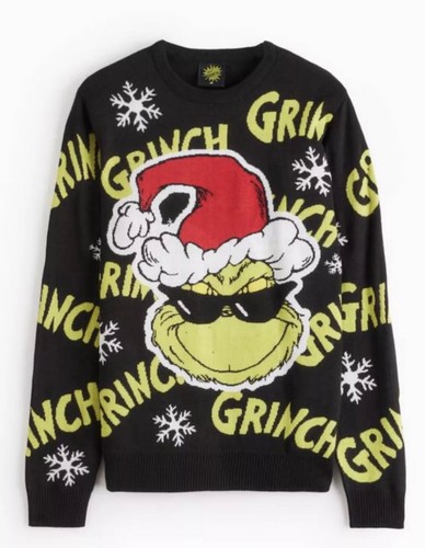 Grinch mens christmas jumper - grinch,