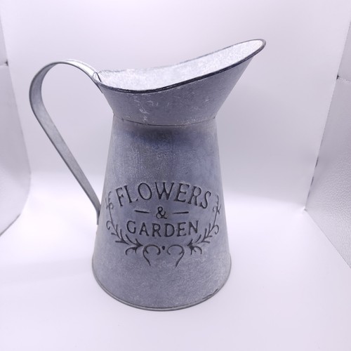 Rustic metal flower - rustic, jug