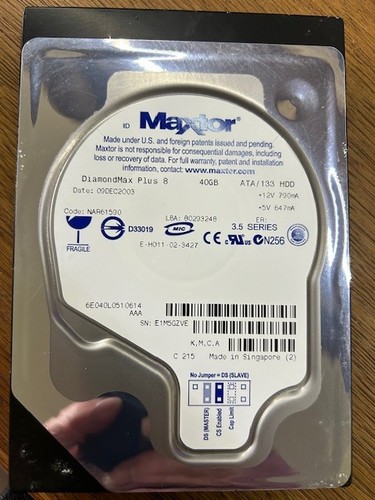 Maxtor diamondmax plus 40gb - diamondmax,