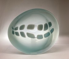 Large Freeform Glass Bowl By