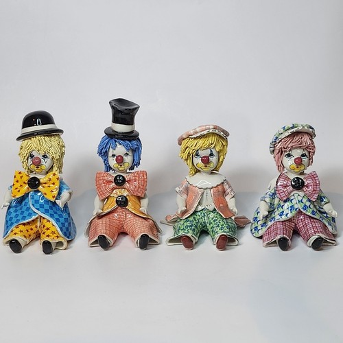 Porcelain clown figurines - porcelain,