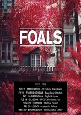 Foals UK Tour 2019 A3 A4 Print Poster Unframed
