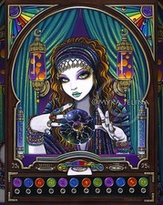 Boho gypsy zodiac signed print - boho,