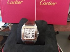 Cartier 100 XL  2656 santos 18ct & s/steel Automatic 2017  (Box & papers )