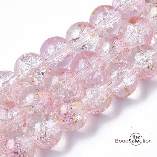 Crackle glitter round glass - 50,