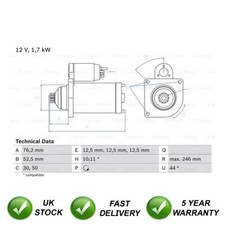 Starter Motor SJR Fits VW