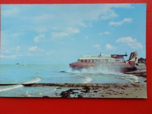 Postcard hovercraft - postcard,