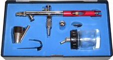 SUCTION FEED DOUBLE ACTION AIRBRUSH - 0.35MM NOZZLE - BD-800-RED