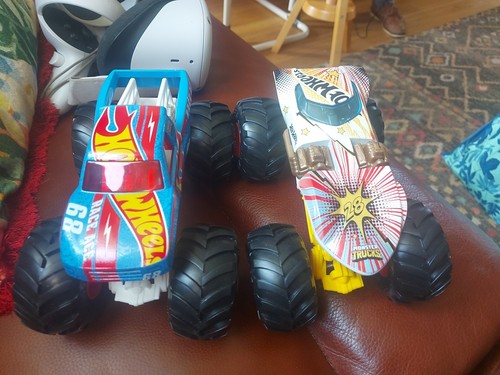 Two large hot - two, wheels