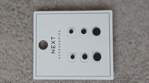 Next blacl stud earrings - next,