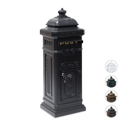 Freestanding antique mailbox
